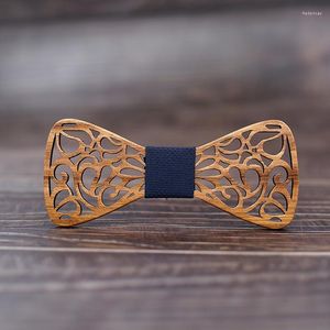 Arco amarra madeira floral para homens arco -butterfilies de borboletas de casamento camisa de madeira krawatte bowknots slim tie fred22