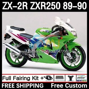 Wholesale motorcycle fairing sale resale online - Full Body Kit For KAWASAKI NINJA ZX R R R250 ZXR ZX2R ZXR250 Bodywork DH ZX R ZXR ZX R250 ZX2 R Motorcycle Fairing sale green
