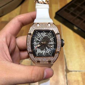 Uxury Watch Date Luxury Mens Mechanics Watches Richa Wristwatch Business Sky Star Automatic Mechanical Watch Cool Persuality Fashion Lumino