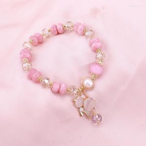 Link Chain 2022 Crystal Bracelet Women's Korea Fashion Red Grain Stone Gourd Bangles Jewelry Manufacturers Wholesale Hand Accessories