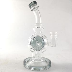 Fab Egg Hookahs 21cm Tall Heady Glass Smoking Bong Functional Stable Oil Rig Water Pipe