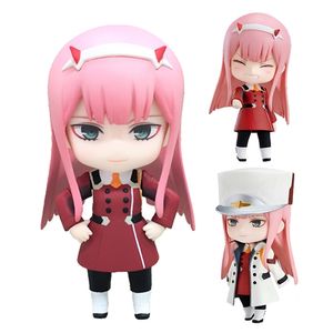 Kochanie w franxx anime Rysunek 02 Zero Two Kawaii Model Cute Standing 10cm PVC Static Toys Dekoracja miłośników prezentów Dolls Doll 220702