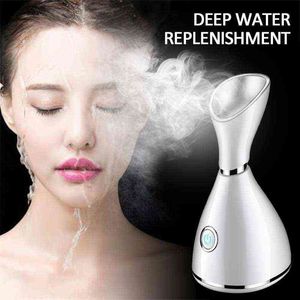 Nano Ionic Facial Steamer Deep Cleaning Hot Cleaner Face Sprayer Machine Beauty Steaming Device Steam 220516