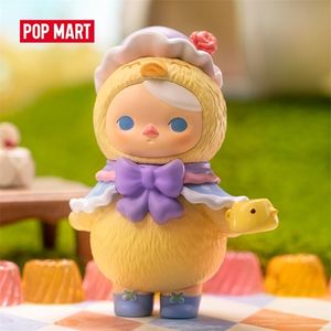 Pop Mart Pucky Animal Tea Party Series Blind Box Коллективная милая действие Kawaii Toy Figures Mystery 220520