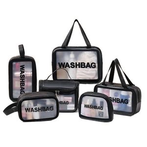 Women Lovable Travel Wash Bag Female شفافة مقاومة للماء حقيبة تخزين ماكياج كبيرة منظم مستحضرات التجميل
