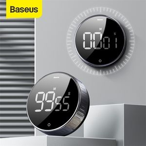 Baseus Magnetic Kitchen Digital Manual Countdown Alarm Clock Mechanical Timer Cooking Shower Study Stopwatch 220618