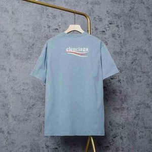 Summer T-shirts Bal Men's Women's Designer Spring Paris Loose T-shirt Casual Luxury Clothing Streetwear Shorts Sleeves Polo Sizes S-xl 5s1