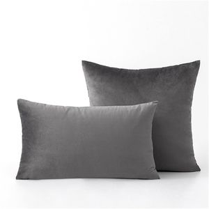 INYAHOME Soft Velvet Cushion Cover Pink Grey Beige Green Pillow Cover Sypialnia Sofa Dekoracja Poduszka 30x50 cm 45x45cm Poduszki 220406