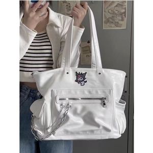 fashion bag white Chain design leisure Large capacity oblique women shoulder bags handbag