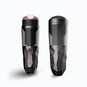 Erwachsene Massagegerät USB-Aufladung Vibrierender Smart Heat Passion Cup Elektrischer Lecken Automatischer Oralflugzeug-Maschine Männlicher Masturbator