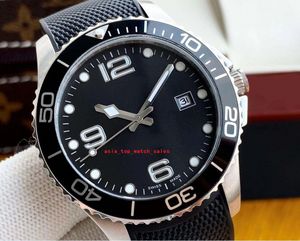 Topselling super styles Concas men Wristwatches 40MM black dial Ceramic 2813 Movement Auto Date rubber strap top quality Mechanical Automatic Men's watches
