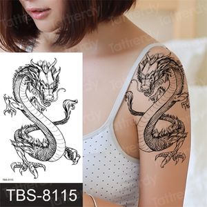 temporary tattoo phoenix dragon cats animals sexy tatoo for women girls arm shoulder tattoo sleeve back body art water transfer 220521