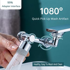 Universal Roterande kranförlängare Facet Adapter Splash Filter Kitchen Tap Extend Faucets Bubbler For Gurgle and Eyewash