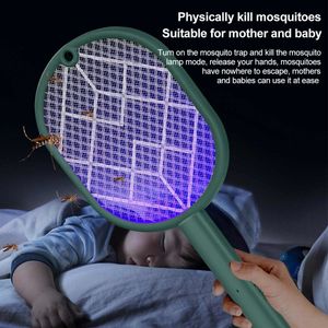 Other Garden Supplies Electric Insect Racket Zapper USB Rechargeable Summer Mosquito Swatter Kill Fly Bug Killer Trap