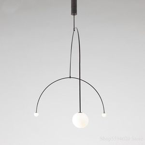 Pendant Lamps Postmodern Lustre Lights Designer Geometric Lines Nordic Loft Bedroom Minimalist Lighting Kitchen HangingPendant