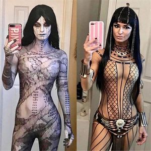 Halloween Kvinna Vuxna Kids Mamma Prinsessan Ahmanet Cosplay Kostym Kvinnor Tjejer Suit Zentai Superhero Girl Bodysuit Party