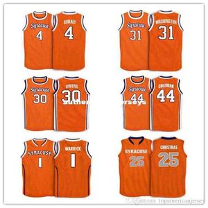 저렴한 커스텀 #4 Rony Seikaly #1 Hakim Warrick #10 Trevor Cooney #25 Rakeem Christmas 1988 Syracuse Orange College Basketball Jersey