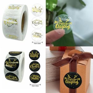 Gift Wrap 500pcs Merry Christmas Label Stickers DIY Handmade Sticker Thank You Package Sealing For Year Navidad Party
