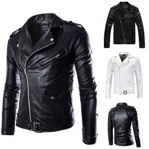 Men s Jackets Korean Version Temperament PU Leather Jacket Fashion Slim High Quality Biker End Motorcycle Bomber OutwearMen s
