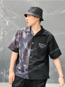 22SS homens homens designers t camisetas tee camuflagem com painéis de camuflagem de manga curta Crew netewear branco preto xinxinbuy m-xl