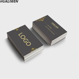 100PCS Customized Business Card Full Color Doublesided Printing Business Card 300GMG Paper 220712
