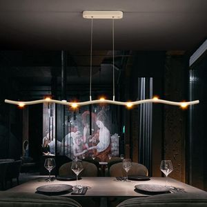 Pendelleuchten Nordic Minimalist LED Wohnzimmer Kronleuchter Beleuchtung Restaurant Kunst Lange Dekoration Bar Gang Büro HängeleuchtenPendant