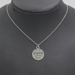 Pendant Necklaces Arrival Baseball Jewelry Stainless Steel Chain With Mom Necklace For Mothers GiftsPendant