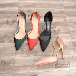 Satin Bridal Wedding Shoes 2022 6cm 8cm 10cm High Heel Pointed Toe Pumps Bride S 32-46 Formal Party Bridesmaids Nude Pink Hunter Green Black Red Gala Prom Cocktail Hoco