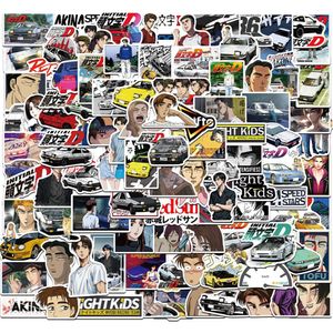Wholesale cool car decal stickers resale online - New Waterproof Initial D Anime Stickers Graffiti Decals Car Phone Bike Guitar Luggage Laptop Cool Kid Toy Sticker sticker