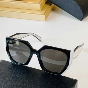 Toppkvalitetsdesigner Solglasögon SPR15WF Menskvinnor Två ton Square Frame Avant-Garde Fashion Brand Party Party Glasses