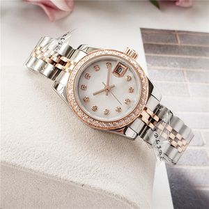 2023 36mm Kvinnor Automatisk mekanisk klocka 28/31mm Lady Diamond Watches rostfritt stål super lysande armbandsur Montre de Luxe