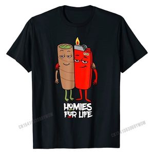 Lustige Homies for Life T-Shirt Tops Shirt Hochwertiges Design Baumwollmänner Top T-Shirts Normal 220520