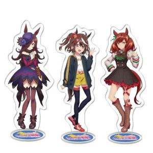 Anime UmeMusume Bonito Derby Acrílico Figura Semana Suzuka Teiou Caráter UMA Musume Derby Derby Acrílico Modelos Coleções AA220318