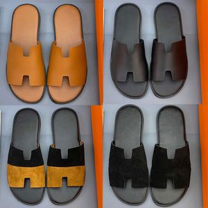 Designer Oran Sandal Calfskin Slippers Mens Resort Indoor Leisure Special Designer Slipper Comfortable Wear-resistant Sheepskin Sole Men Fashion Style