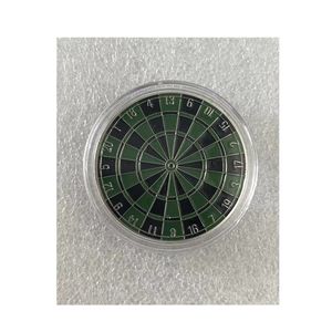 1 datorer Dart Board Souvenir Gift Silver Plated Commemorative Coin Collection Challenge Coin.cx