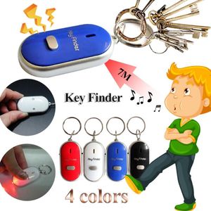 Mini LED WHISTLE Anti Perdeu Key Finder Alarme Carteira Pet Controle de som Tracker Smart Flashing Locador Remoto Chaveiro TRACER TRACER ANITAR ASPOSIÇÃO