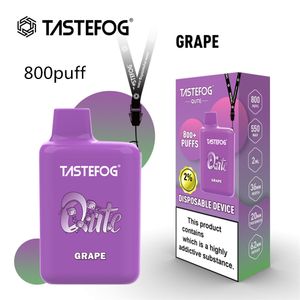 オリジナルのTastefog Qute使い捨てのベイプデバイス卸売価格2ml TPDバージョン電子タバコの高速配達