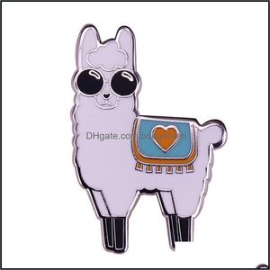 Pins Brooches Jewelry Pins Lovely Llama Pin Fashion Alpaca Vicugna Pacos South American Camelid Vacation Style A Fab Gift To Dhkpd