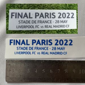 نهائي باريس 2022 تفاصيل المباراة تصحيح الحديد على بقع شارة كرة القدم الحرارية