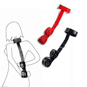 Nxy Bondage Manyjoy Pu Colletto in pelle per manette Restraint Sex Aid Fetish Slave Gioco per adulti Tortura Coppie Gioco di ruolo Giocattoli 220421