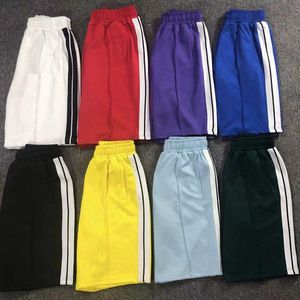 Calças curtas masculinas Palms Palmangel de grife, calças esportivas femininas, shorts masculinos, calças esportivas, basquete, praia, tripa, ângulo, elástico, cintura, comprimento do joelho