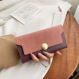 Dwukologowe portfele projektanckie dama moda swobodne zero torebki żeńskie sprzęgła karty nr61