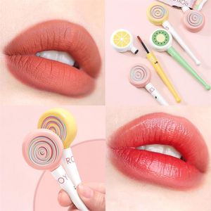 Lip Gloss Creative Lollipop Mirror Water Glaze Moisturizing Sexy Red Tint Matte Lipstick Makeup Non-stick Cup GlossLip Wish22