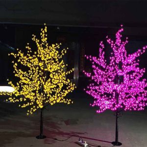 New Christmas Decoration Cherry Blossom Tree Light 1.2 To 3M Height Decorative Lamp For Holiday Garden Landscape Lighting