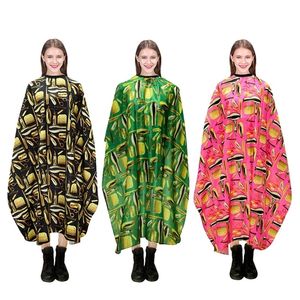 Haircut Cloth Pattern Cutting Hair Waterproof Cloth Salon Barber Cape Hairdressing Haircut Capes Hairdresser Apron 220621