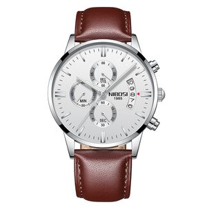 Watchsc - 43mm de quartzo colorido de aço inoxidável relógio de relógio Puhuo011