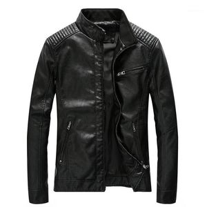 Men's Fur & Faux Men Leather Jacket Spring Autumn Casual PU Coat Winter Thick Warm Motorcycle Outerwear Jackets Male Clothes