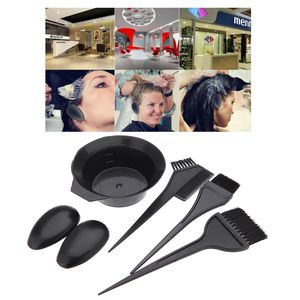 5Pcs Hairdressing Brushes Bowl Combo Salon Hair Color Dye Tint Tool Set Kit