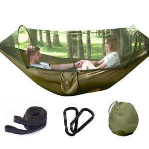 Trädtält 2 personer Lätt att bära Snabbt automatiskt öppningsbart Tält Hängmatta med sängnät Sommar utomhus Lufttält FY2066