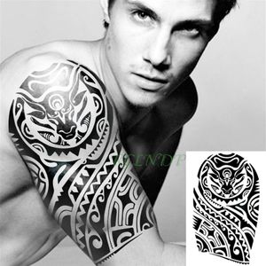 Tatuaje De Pie al por mayor-Pegatina de tatuaje temporal impermeable Totem Tribal Tatto Falso Flash Tatoo Tatouage Patero de mano para niñas para mujeres Men303u